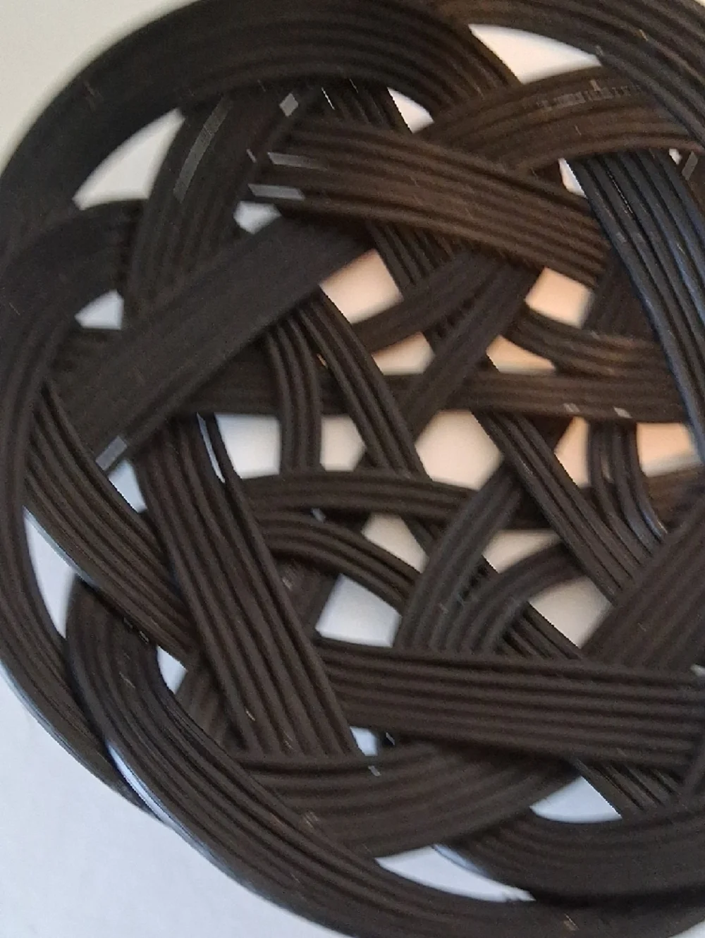 Tatza Polish Bread Basket made of hand-woven willow.  - Home Accents